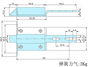 Dead Bolt latch_95257_ drawing